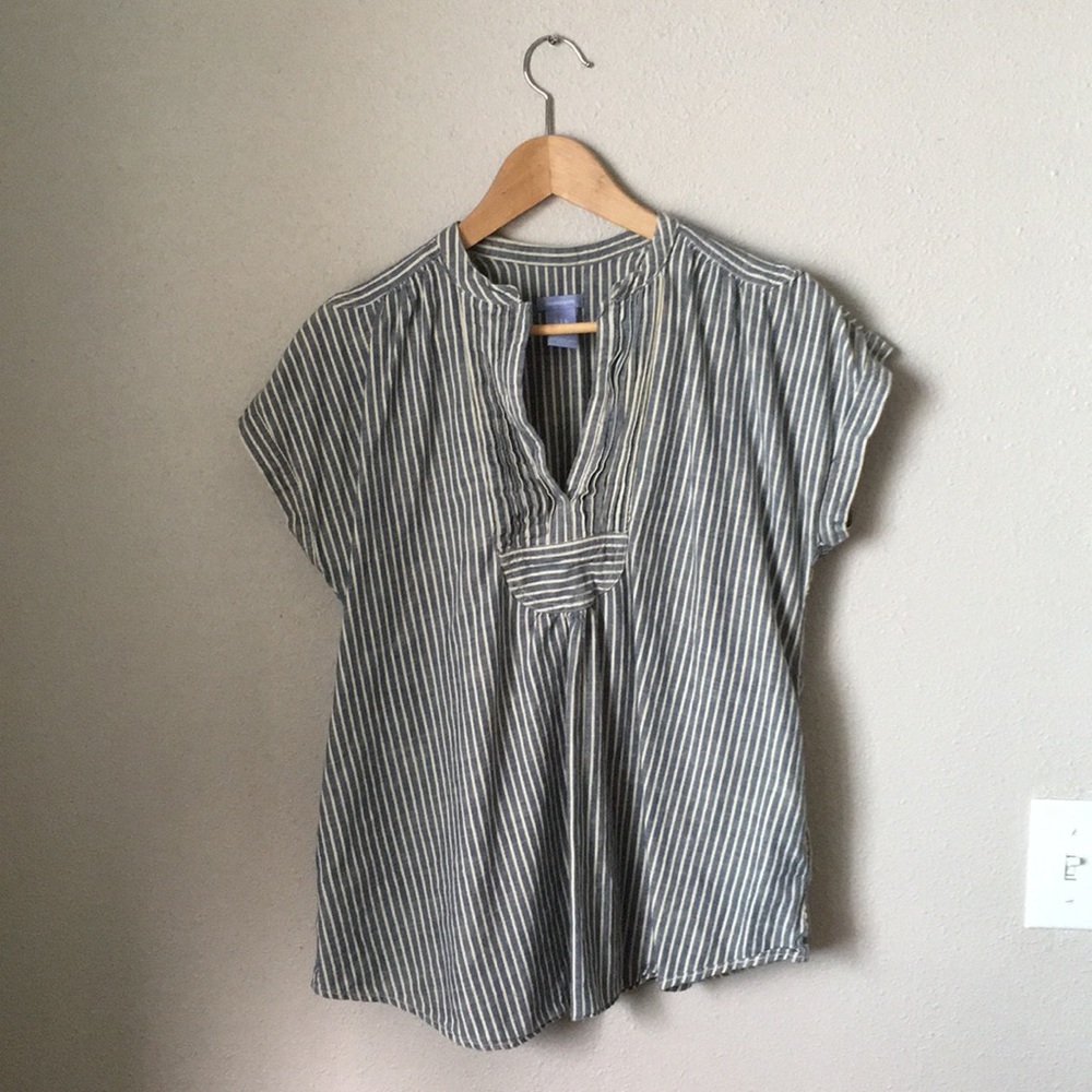 Gap striped chambray top